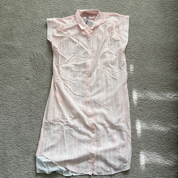 NWT LOFT Striped Dolman Pocket Shirtdress in Sz Small - Picture 2 of 5